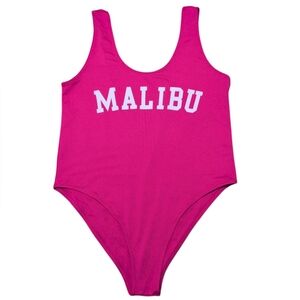Hybrid Apparel MALIBU One Piece Bathing Suit Pink Size XL